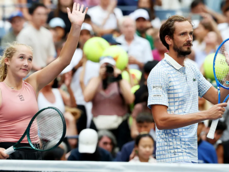 Мирра Андреева и Даниил Медведев проиграли в 1/4 финала микста US Open