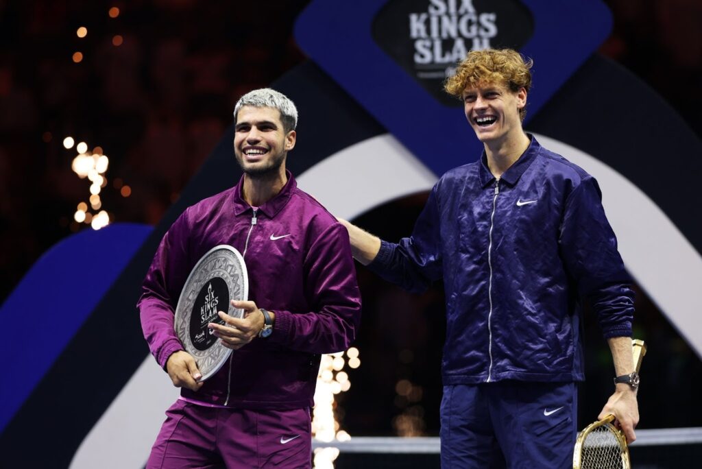 Янник Синнер обыграл Карлоса Алькараса в финале Six Kings Slam