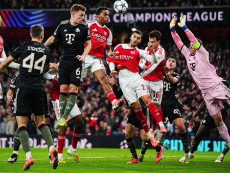 Арсенал нанес Баварии первое поражение в сезоне, англичане лидируют в таблице ЛЧ