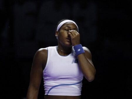 Коко Гауфф проиграла Джессике Пегуле в стартовом матче Итогового турнира WTA