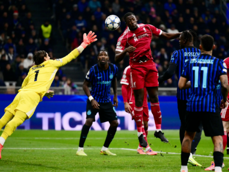 Ливерпуль без Салаха с минимальным преимуществом обыграл Интер в Лиге Чемпионов