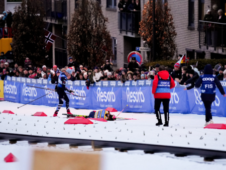 Жесткое падение Клэбо лишило его шансов на выход в финал спринта на этапе Кубка мира в Драммене