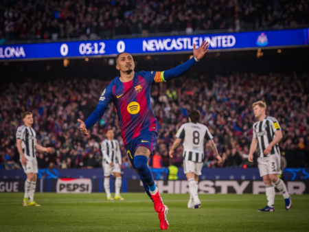 Барселона не пожалела Ньюкасл: семь голов и выход в 1/4 финала Лиги Чемпионов