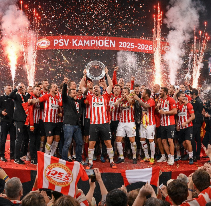 ПСВ выиграл чемпионат Нидерландов третий год подряд