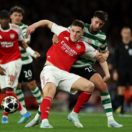 Арсенал прошел Спортинг в 1/4 финала Лиги Чемпионов 2025/26