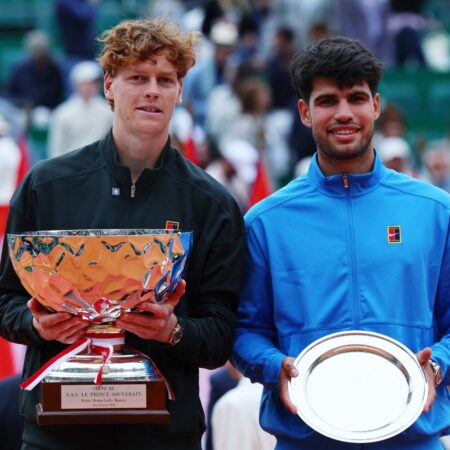 Карлос Алькарас проиграл Яннику Синнеру в финале «Мастерса» в Монте-Карло